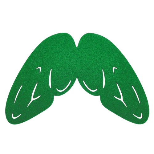 SKRZYDŁA OWAD  FILCOWE CIEMNOZIELONE 58x45cm