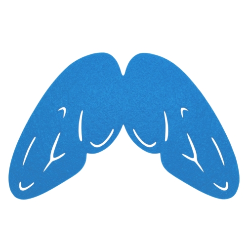 SKRZYDŁA OWAD FILCOWE NIEBIESKIE 58x45cm