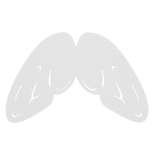 SKRZYDŁA OWAD FILCOWE BIAŁE 58x45cm