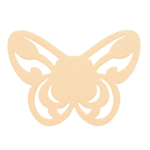 SKRZYDŁA MOTYLEK AŻUROWY FILCOWE BEŻOWE 50x35,5cm