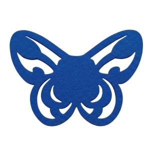 SKRZYDŁA MOTYLEK AŻUROWY FILCOWE GRANATOWE 50x35,5cm