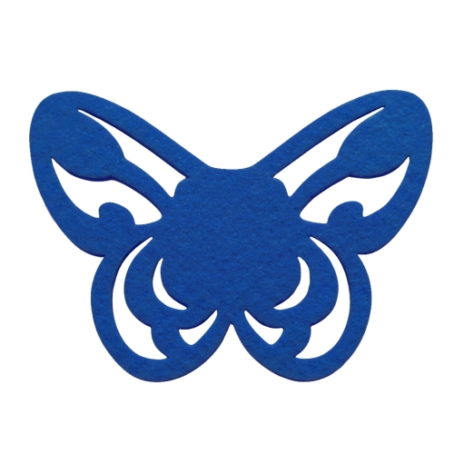 SKRZYDŁA MOTYLEK AŻUROWY FILCOWE GRANATOWE 50x35,5cm