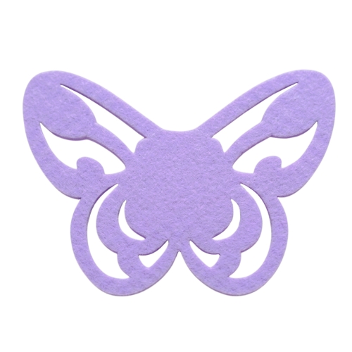 SKRZYDŁA MOTYLEK AŻUROWY FILCOWE FIOLETOWE 50x35,5cm