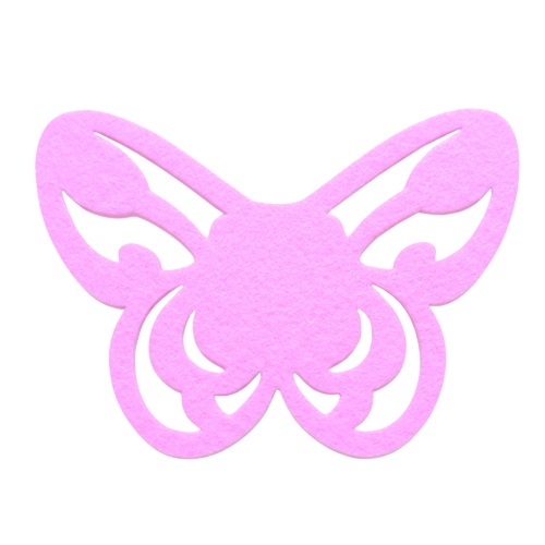 SKRZYDŁA MOTYLEK AŻUROWY FILCOWE RÓŻOWE 50x35,5cm