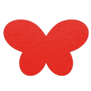 SKRZYDŁA MOTYLEK FILCOWE CZERWONE 54x35,5cm