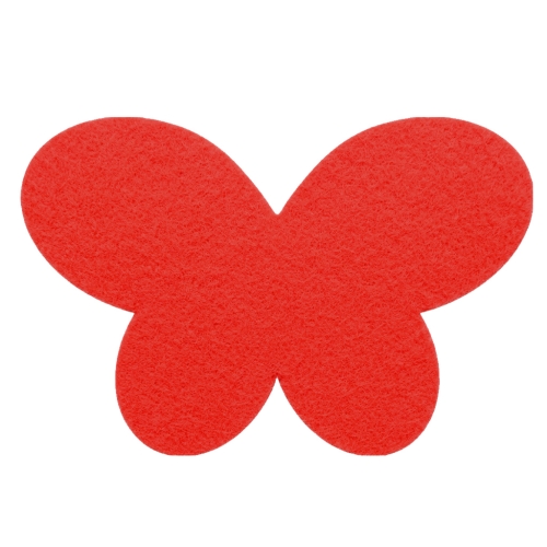 SKRZYDŁA MOTYLEK FILCOWE CZERWONE 54x35,5cm