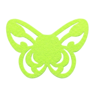 SKRZYDŁA MOTYLEK AŻUROWY FILCOWE JASNOZIELONE 50x35,5cm