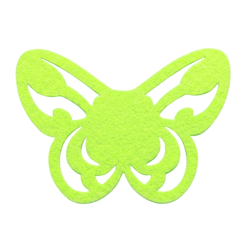 SKRZYDŁA MOTYLEK AŻUROWY FILCOWE JASNOZIELONE 50x35,5cm