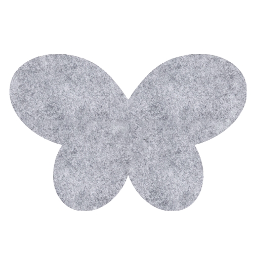 SKRZYDŁA MOTYLEK FILCOWE SZARY MELANŻ 54x35,5cm