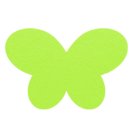 SKRZYDŁA MOTYLEK FILCOWE JASNOZIELONE 54x35,5cm