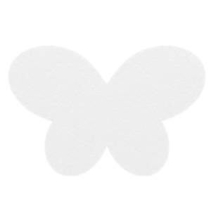 SKRZYDŁA MOTYLEK FILCOWE BIAŁE 54x35,5cm