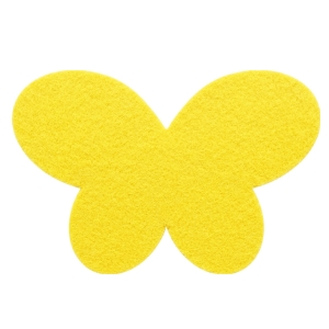 SKRZYDŁA MOTYLEK FILCOWE ŻÓŁTE 54x35,5cm