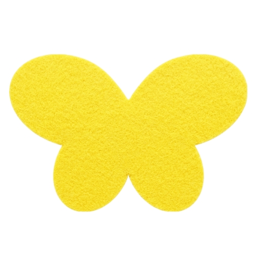 SKRZYDŁA MOTYLEK FILCOWE ŻÓŁTE 54x35,5cm