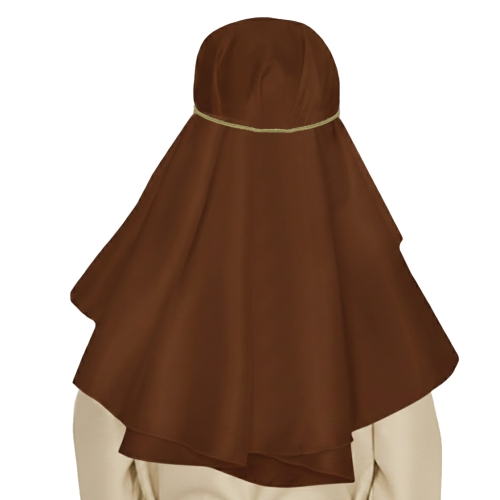 CHUSTA JÓZEFA PONGEE BRĄZOWA