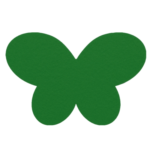 SKRZYDŁA MOTYLEK FILCOWE CIEMNOZIELONE 54x35,5cm