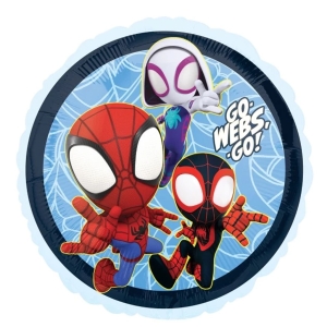 BALON ANAGRAM SPIDERMAN OKRĄGŁY NIEBIESKI 18" 46cm