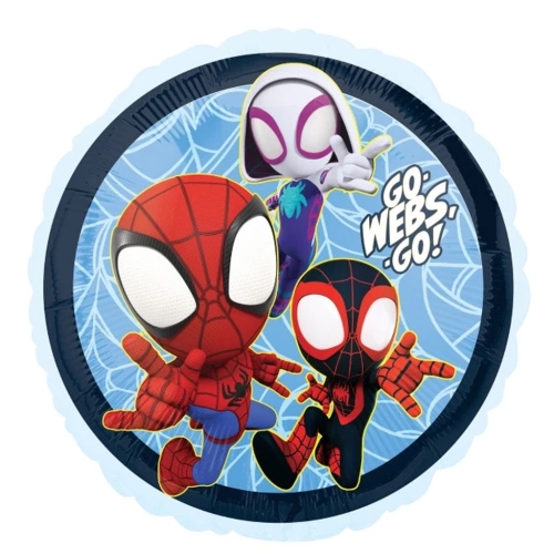 BALON ANAGRAM SPIDERMAN OKRĄGŁY NIEBIESKI 18" 46cm