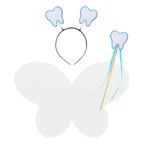 ZESTAW WRÓŻKA ZĘBUSZKA BIAŁY 3el