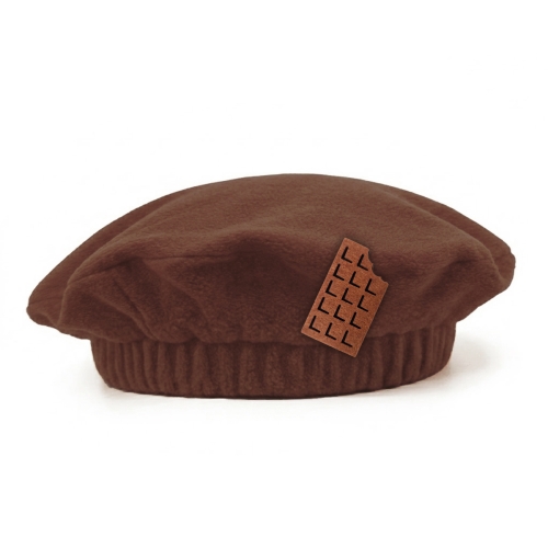 BERET CZEKOLADA POLAR BRĄZOWY