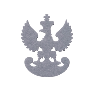 FRONT ORZEŁ LEGIONOWY FILCOWY SZARY 5x4cm