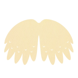 SKRZYDŁA PTASZEK FILCOWE DUŻE JEDNOWARSTWOWE BEŻOWE 58x40cm