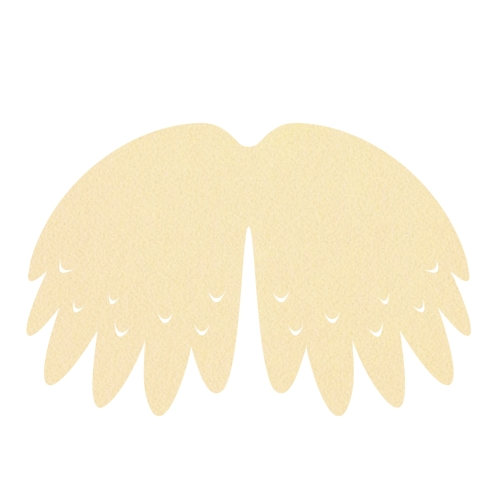 SKRZYDŁA PTASZEK FILCOWE DUŻE JEDNOWARSTWOWE BEŻOWE 58x40cm