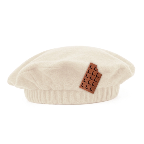 BERET CZEKOLADA POLAR BEŻOWY