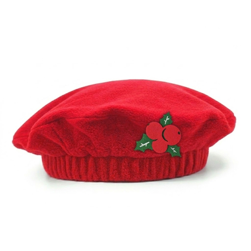 BERET OSTROKRZEW  POLAR CZERWONY