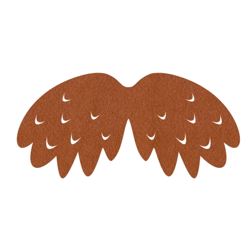 SKRZYDŁA PTASZEK FILCOWE MAŁE JEDNOWARSTWOWE JASNOBRĄZOWE 46x23cm