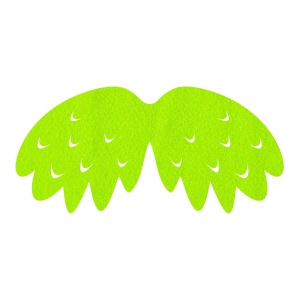 SKRZYDŁA PTASZEK FILCOWE MAŁE JEDNOWARSTWOWE JASNOZIELONE 46x23cm