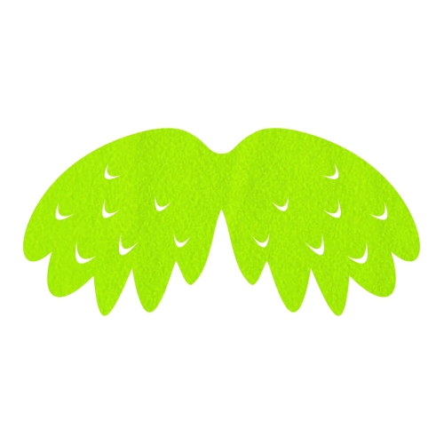 SKRZYDŁA PTASZEK FILCOWE MAŁE JEDNOWARSTWOWE JASNOZIELONE 46x23cm