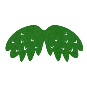 SKRZYDŁA PTASZEK FILCOWE MAŁE JEDNOWARSTWOWE CIEMNOZIELONE 46x23cm