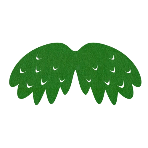 SKRZYDŁA PTASZEK FILCOWE MAŁE JEDNOWARSTWOWE CIEMNOZIELONE 46x23cm