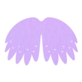 SKRZYDŁA PTASZEK FILCOWE DUŻE JEDNOWARSTWOWE FIOLETOWE 58x40cm