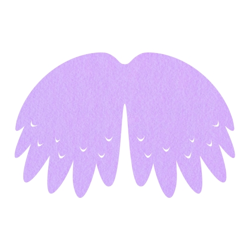 SKRZYDŁA PTASZEK FILCOWE DUŻE JEDNOWARSTWOWE FIOLETOWE 58x40cm