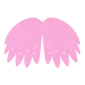 SKRZYDŁA PTASZEK FILCOWE DUŻE JEDNOWARSTWOWE RÓŻOWE 58x40cm