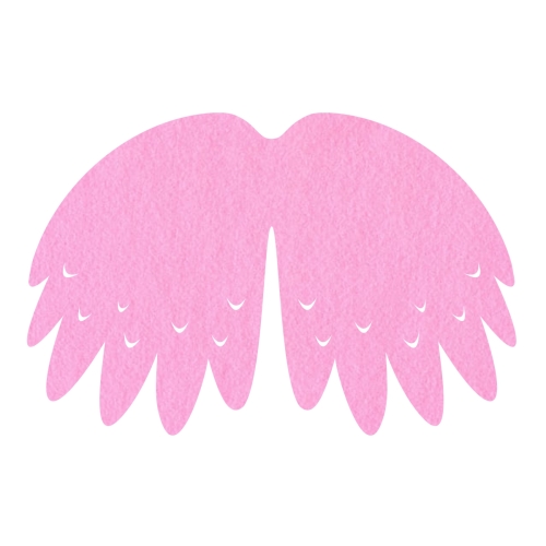 SKRZYDŁA PTASZEK FILCOWE DUŻE JEDNOWARSTWOWE RÓŻOWE 58x40cm