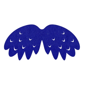 SKRZYDŁA PTASZEK FILCOWE MAŁE JEDNOWARSTWOWE GRANATOWE 46x23cm