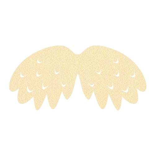 SKRZYDŁA PTASZEK FILCOWE MAŁE JEDNOWARSTWOWE BEŻOWE 46x23cm