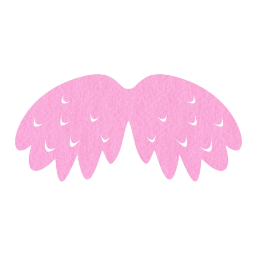 SKRZYDŁA PTASZEK FILCOWE MAŁE JEDNOWARSTWOWE RÓŻOWE 46x23cm