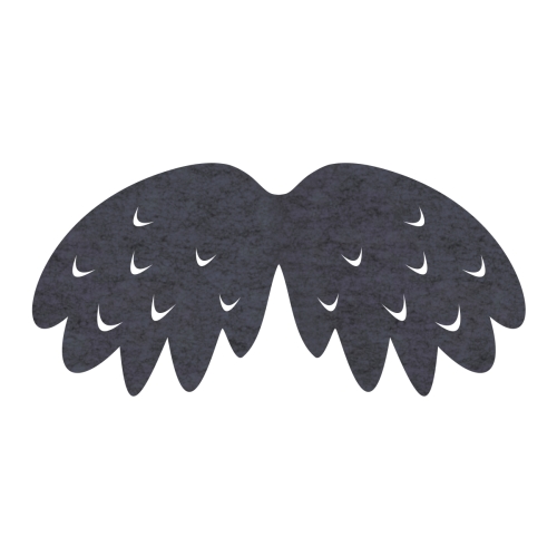 SKRZYDŁA PTASZEK FILCOWE MAŁE JEDNOWARSTWOWE GRAFITOWE 46x23cm