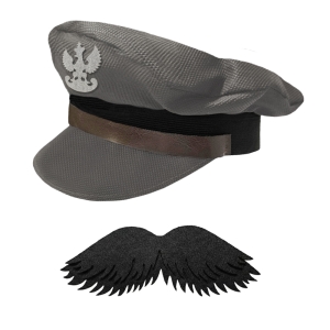 ZESTAW PIŁSUDSKI SZARO-CZARNY 2el