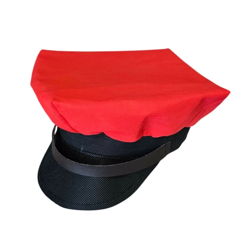 CZAPKA ROGATYWKA Z DASZKIEM WIGOFIL CZERWONA