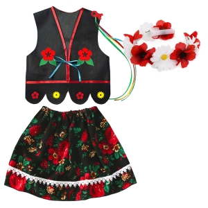 ZESTAW KRAKOWIANKA CZARNY 98-110 3el