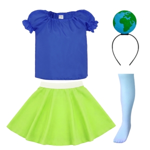 ZESTAW PLANETA ZIEMIA NIEBIESKO-ZIELONY 116-128 5el