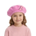 BERET DINOZAUR POLAR RÓŻOWY