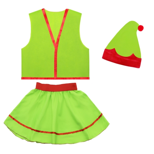 ZESTAW ELF ZIELONY 116-128 3el
