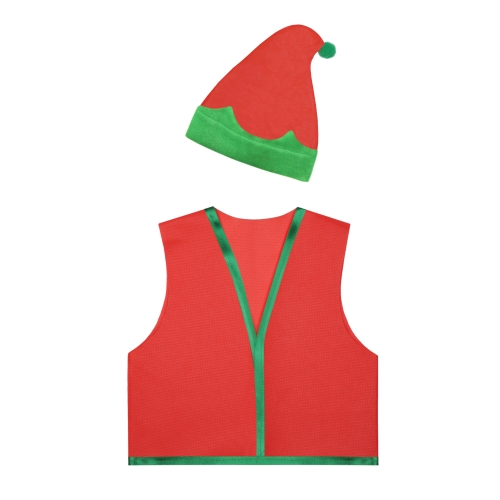 ZESTAW ELF CZERWONY 116-128 2el