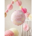 BALON PARTY DECO WITAJ W DOMU KSIĘŻYC CHMURKI OKRĄGŁY RÓŻOWY 18'' 45cm