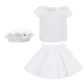 ZESTAW DUCH BIAŁY 116-128 3el